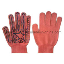 Warm Knitting Acrylic DOT Plastic Gloves & Mittens